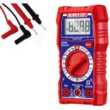 Multimetro Tester Digital Lcd 10 Amp Medidor 600v + Cables