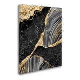 Quadro Decorativo Sala Casa Quarto Casal Grande Luxo Dourado Cor Preto