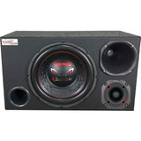 Caixa Trio Bicho Papão 600w Rms + Driver E Tweeter Hinor