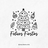 Vinilo Deco Vidrieras, Felices Fiestas, Navidad, Año Nuevo.