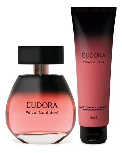 Combo Eudora Velvet Confident: Desodorante Colônia 100ml + Loção Corporal 150ml