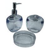 Set Baño Dosificador Portacepillo Jabonera Pettish Online Cg