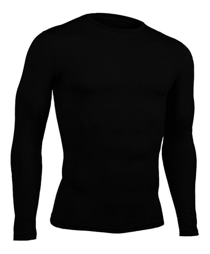 Buso Camiseta Compresion Deporte Licra Lycra Negro +obsequio