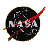 Parche Bordado Nasa Color Negro Y Dorado Nasa Especial Grand