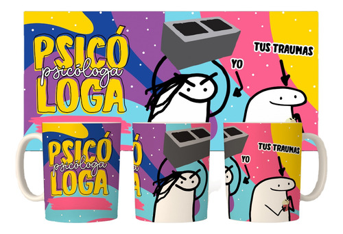 Taza Magica Flork Profesiones Psicologa