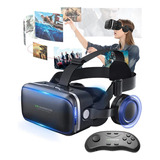 Gafas De Realidad Virtual 3d Vr Con Auriculares Y Gamepad R