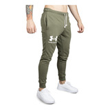 Pantalón Under Armour Rival Terry Hombre Training Verde