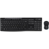 Combo De Teclado Y Ratón Inalámbricos Logitech Mk270, Negro