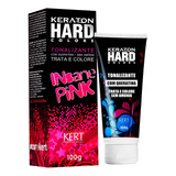 Kit Tintura Kert Cosméticos  Keraton Hard Colors Tonalizante Tom Insane Pink