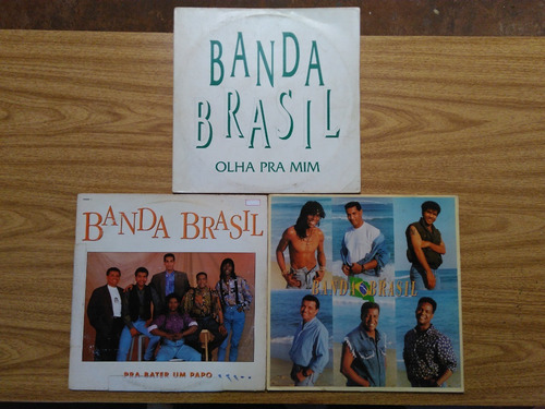 Lote 3 Lps Banda Brasil Discos De Vinil