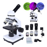 Microscopio Compuesto 2000x Con Soporte Para Celular