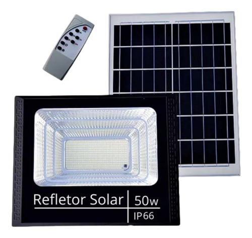 Refletor Holofote A Prova D'agua De 50w Super Led Solar Top