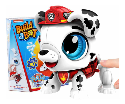 Build A Bot Muñeco Paw Patrol Robot Con Movimiento Marshall