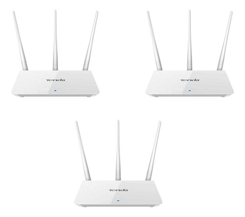 Kit 3 Router Inalámbrico Tenda F3 /300 Mbps Con 3 Antenas 