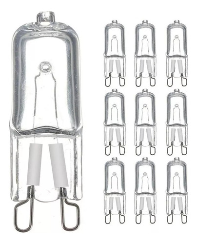 Pack 10 Ampolleta Halogena G9 Bombillas Eco 60w