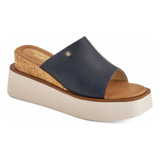 Tacon Casual Andrea Para Mujer Ligero Azul Marino