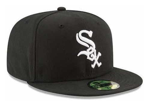 Gorra New Era Chicago White Sox Negra Con Blanco