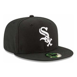 Gorra New Era Chicago White Sox Negra Con Blanco