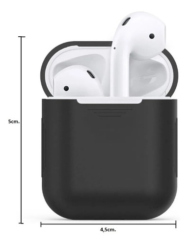 Funda Silicona Case Para Auriculares AirPods + Gancho