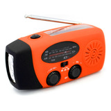 Radio Portátil De Manivela Fm Am Wb Noaa De 2000 Mah