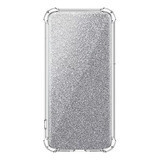 Carcasa Brillo Plateado Para Samsung M12