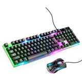 Set Gamer Teclado Y Mouse Rgb Consolas Y Pc