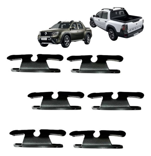 Kit Cornamusas Ganchos X6 Para Renault Duster Oroch