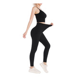 3x Calza Sin Costura Tiro Alto Leggins Forrada Polar Mujer