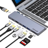 Estación De Acoplamiento Qgeem 8 En 1 Mabook Pro Usb C Hub-u