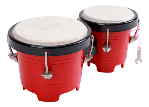 Juego De Batería Bongos De Percusión De 4  Y 5 ,