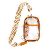 O Crossbody Bag, Pvc Transparente, Estilo Ombro Único, Tendê