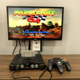 Console Nintendo 64 + Cartucho Mario Kart Original Com Nota