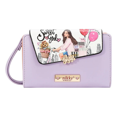 Cartera Con Solapa Y Muñequera Sweet Girl Nikky By Nl | Envío gratis