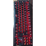 Teclado Mecânico Pcyes Com Led Vermelho Switch Blue