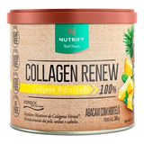 Suplemento Em Pó Nutrify  Collagen Renew Colágeno Collagen Renew Sabor  Abacaxi E Hortelã Em Pote De 300g