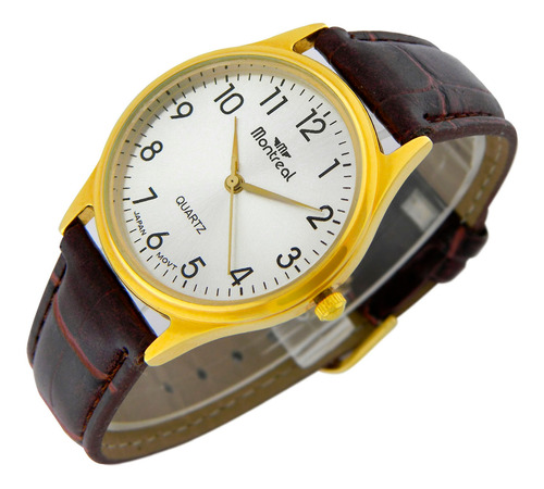 Reloj Montreal Mujer Ml1087 Mecanismo Citizen Malla Crocco