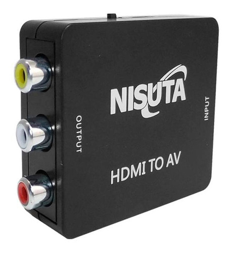 Conversor Hdmi A Audio Video Rca Pal-ntsc Nisuta Nscohdrc2 F