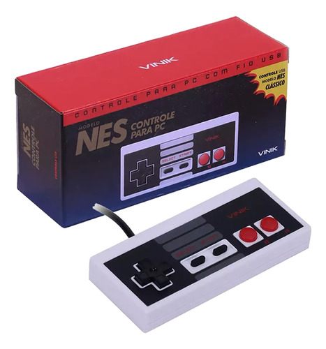 Controle Nes / Nintendinho - Pc Usb Vinik - Joystick Joypad