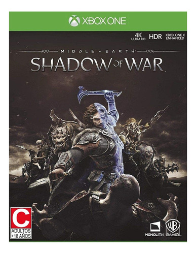 Middle Earth Shadow Of War Xbox One Fisico