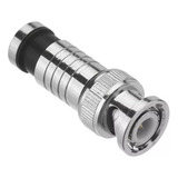 Conector De Compressão Bnc De 10 Peças Para Cabo Coaxial Rg5