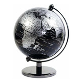 Clásico Negro Mapa Del Mundo Globe Antiguo Decorativo Comput