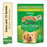 Caixa Sachê Purina Dog Chow Adulto Pequeno E Mini Sabor Frango 100g