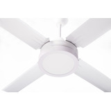 Ventilador Techo Metal Blanco+luz Led 18w Oferta Imperdible!