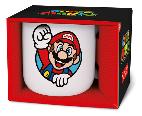 Taza Tazon Super Mario Bros Nintendo Con Caja 380ml #2