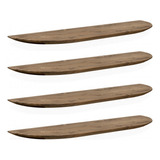 Set 4 Repisas Nenet Flotante Madera Eco-friendly 60x20 