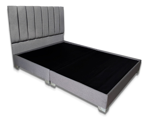 Base Cama Con Espaldar Atlantis Doble 140x190 + Envió Btá