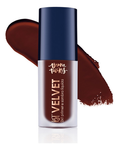 Bt Velvet 2x1 Primer/sombra/blush Bruna Tavares Cor Brown