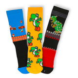 Calcetas Yoshi, Bowser, Goomba. Mario Bros