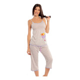 Pijama Winnie Pooh Para Mujer Blusa Pantalon Pescador Fresca