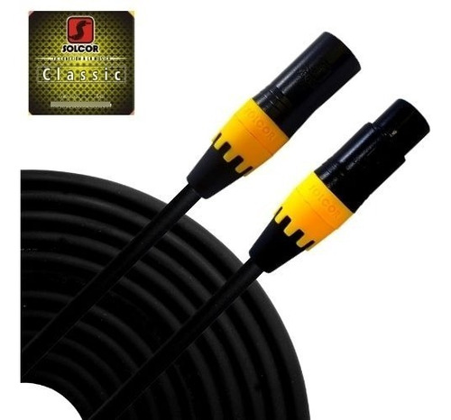 Cable Plastico Canon Macho A Canon Hembra De 3 Metros Solcor